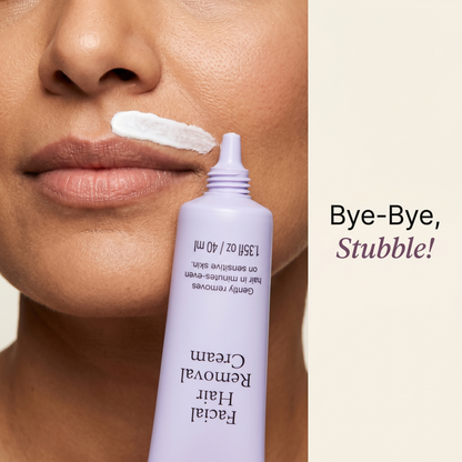 Facial Hair Removal Cream & Calming Serum