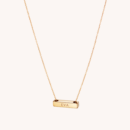 Engraved Bar Necklace - 2cm
