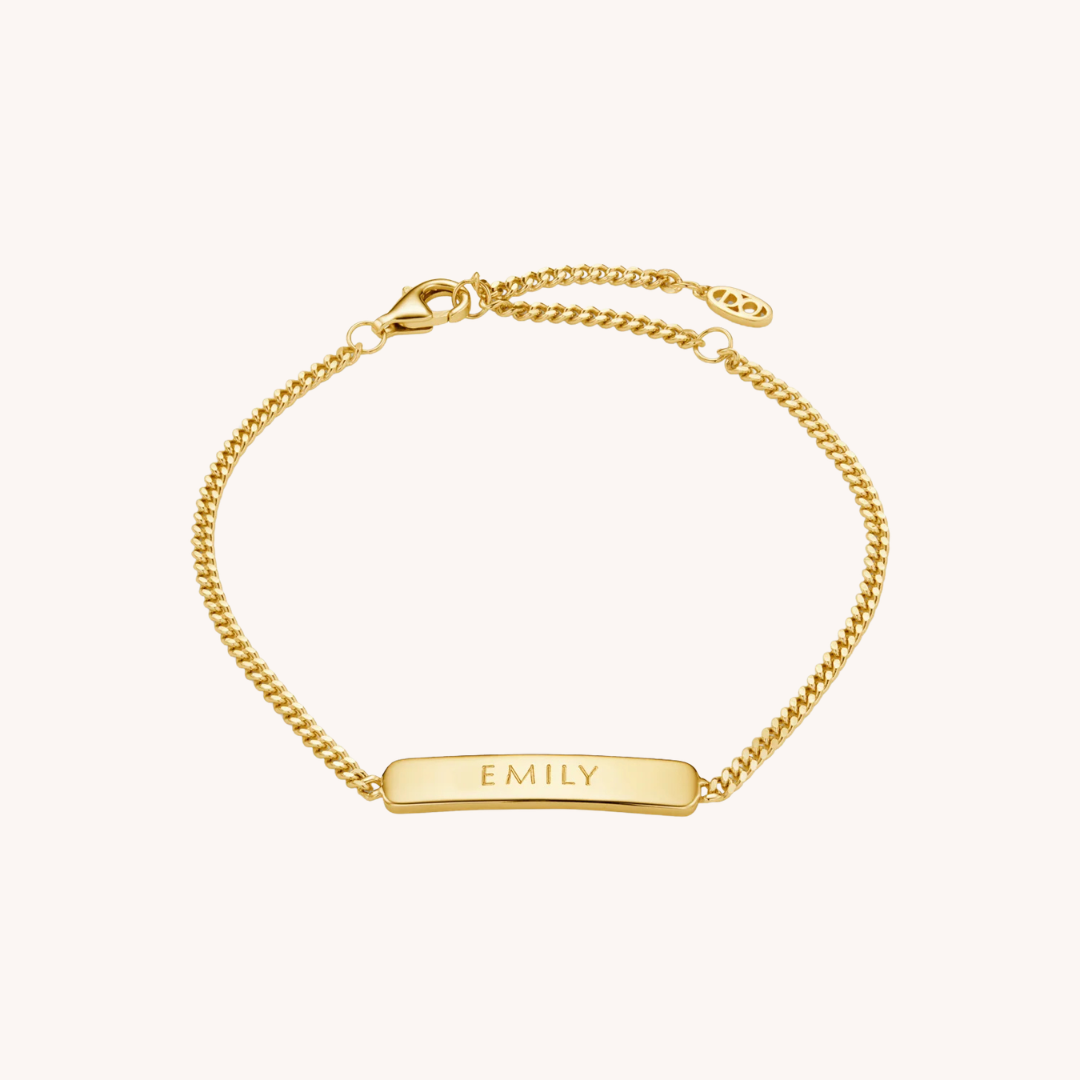 Engraved Bar Bracelet