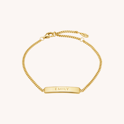 Engraved Bar Bracelet